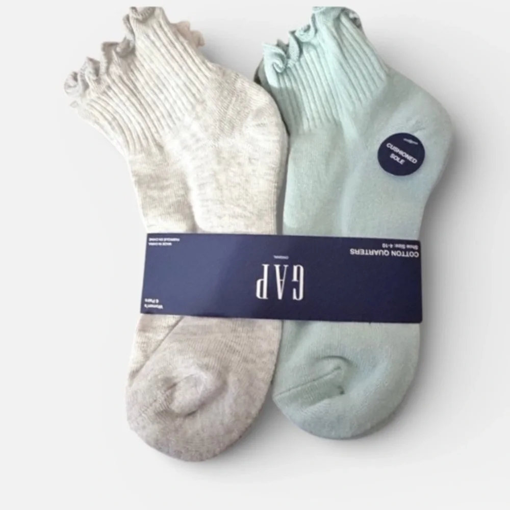 GAP women Casual Socks - Light Gray and Mint and more 6 pairs